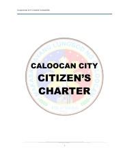 CALOOCAN CITY CITIZEN’S CHARTER.
